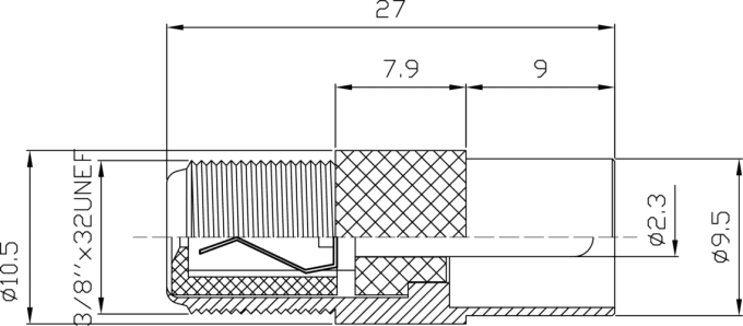 Adaptateur F femelle / coaxial IEC mâle
