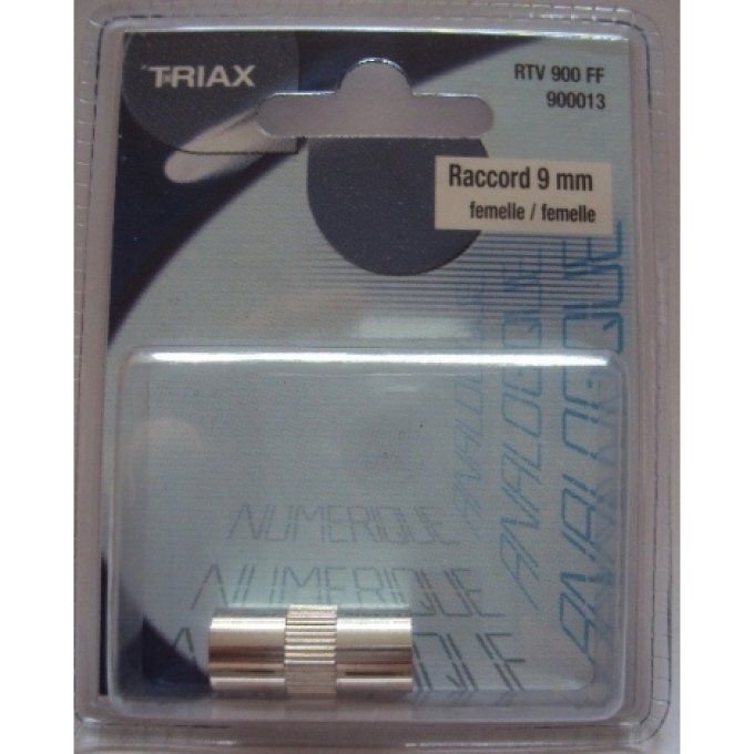 Raccord 9 mm femelle/femelle