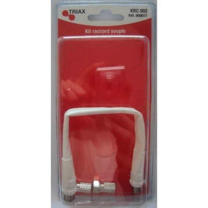 Kit câble ultra-plat équipé en connectique F femelle