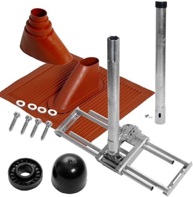 Kit de fixation charpente avec tuile aluminium souple