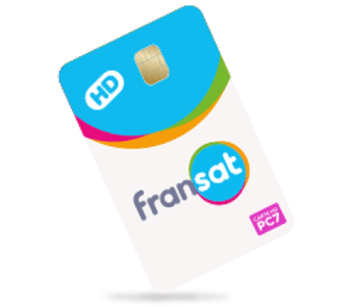 Carte Fransat PC7 valable jusqu'au 29/01/2028