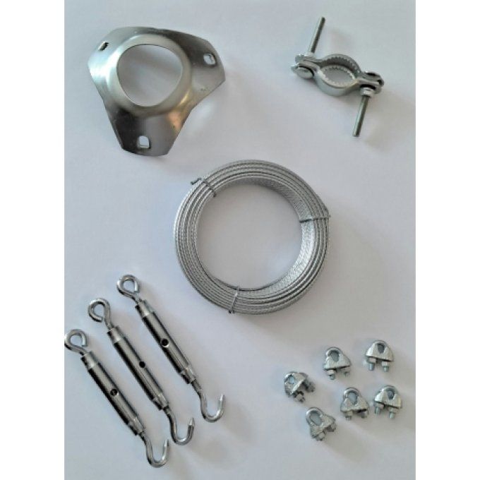 Kit haubanage pour mat diamètre 45 mm