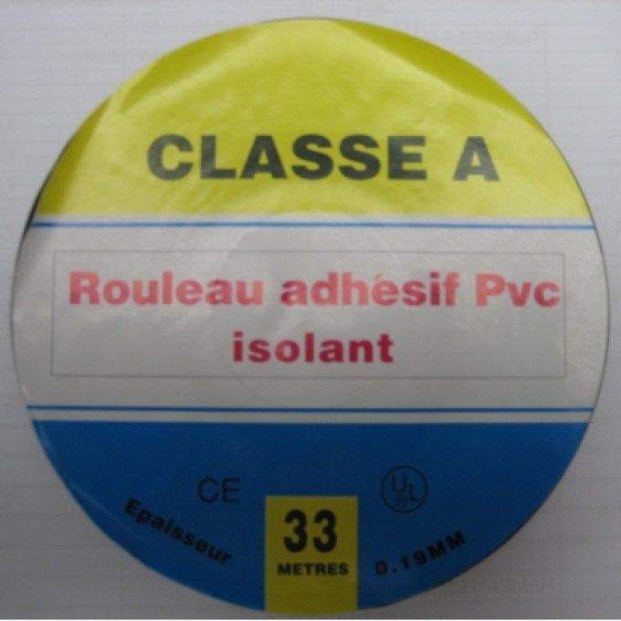 Rouleau adhésif PVC isolant