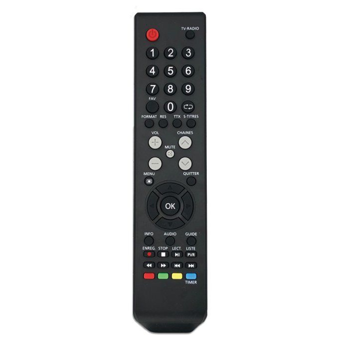 Télécommande pour décodeur Fransat Triax THR7640 ou Servimat Sirius 4K