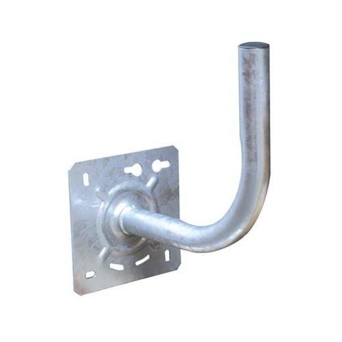 Bras de déport coudé diamètre 40 déport 300 mm acier galvanisé