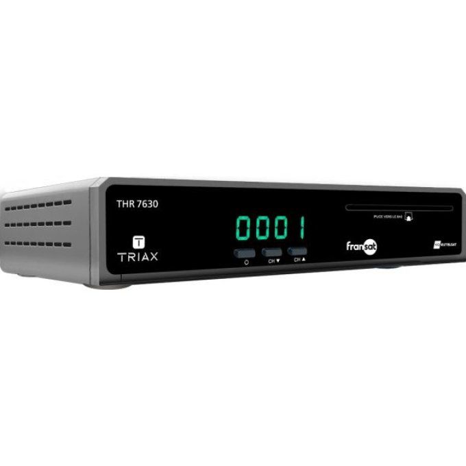 Récepteur satellite TRIAX THR7630 + carte FRANSAT 4 ans –