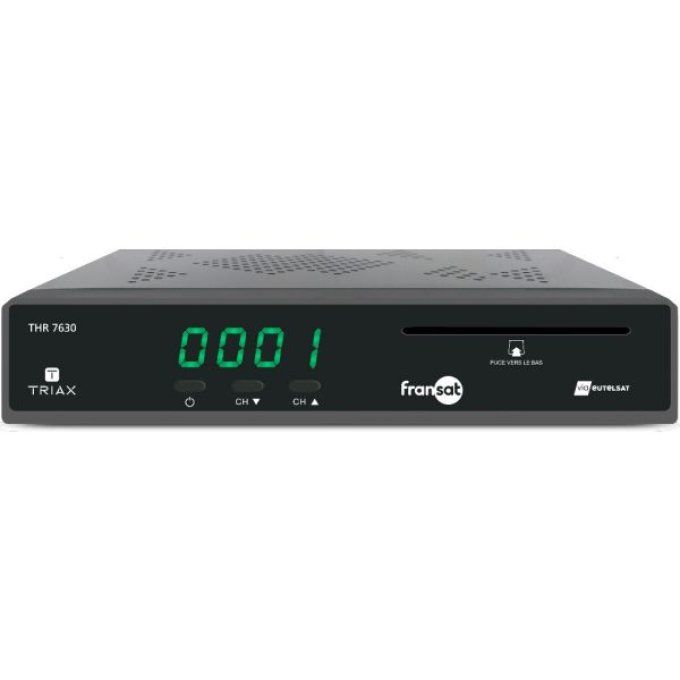 Récepteur satellite TRIAX THR7630 + carte FRANSAT 4 ans –