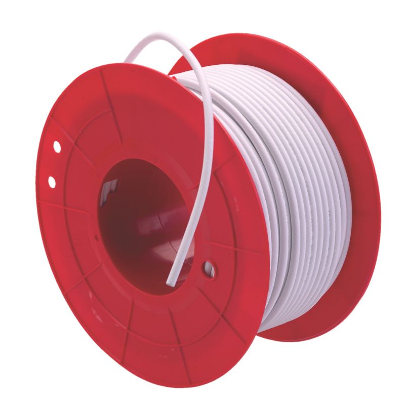 Câble coaxial blanc 18VaTC en bobine de 100 mètres
