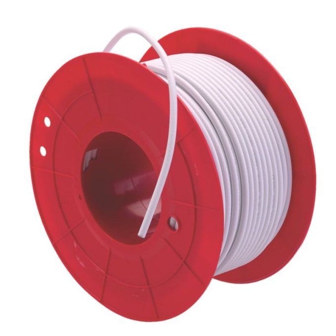 Câble coaxial blanc 17VaTC en bobine de 100 mètres